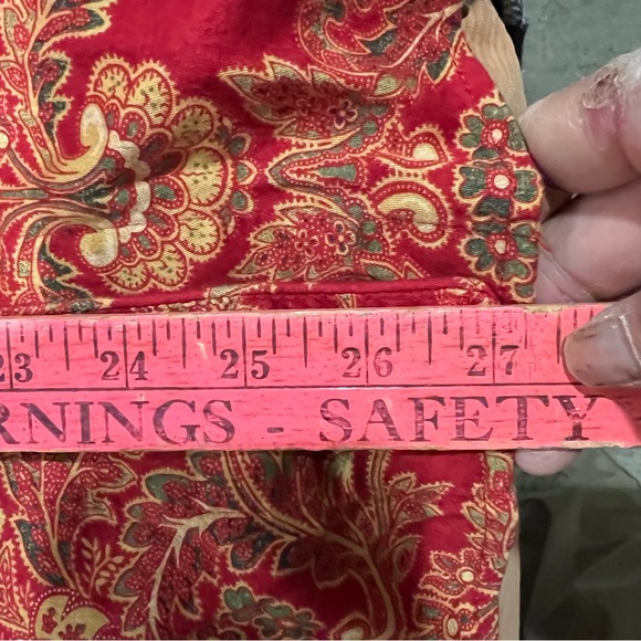 Lauren Ralph Lauren Sz L Monogramed Paisley Button Front Night Shirt Top Pajama - Picture 10 of 11